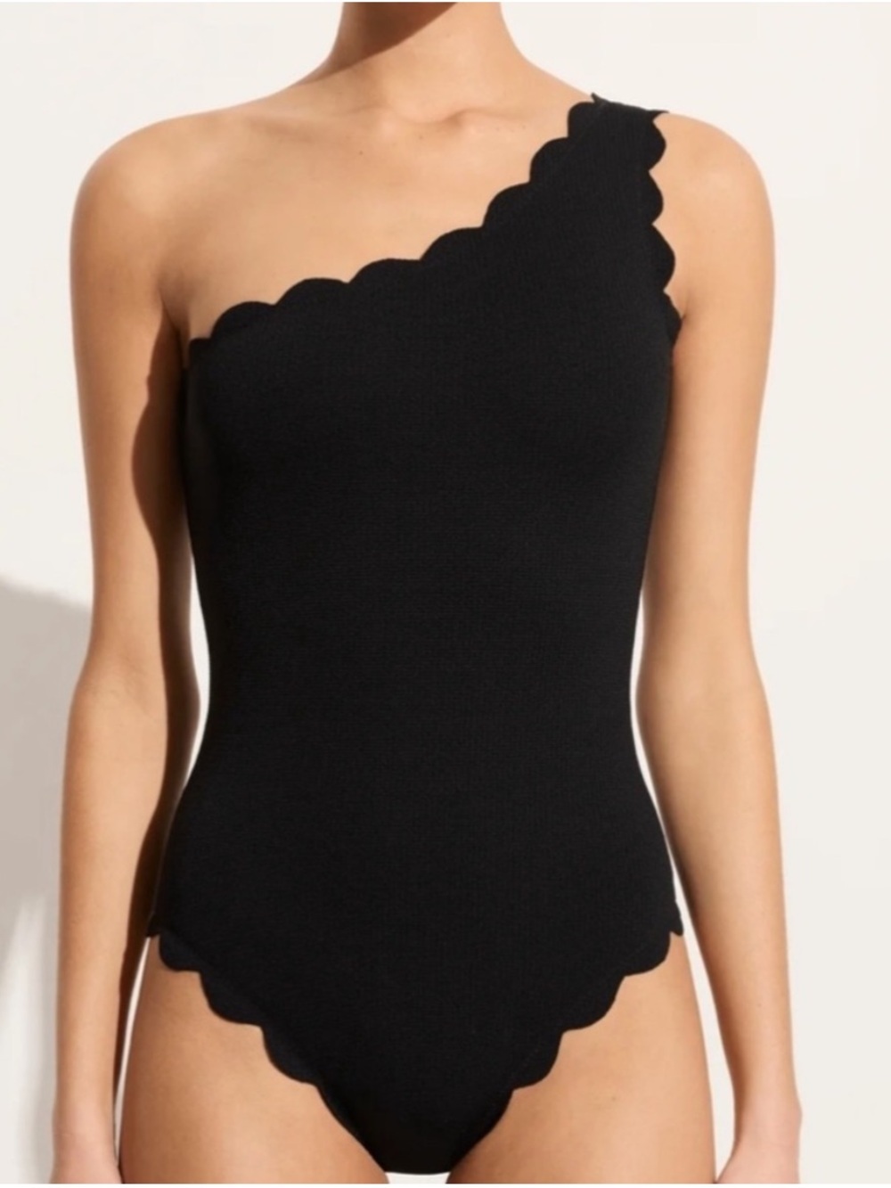 Marysia Santa Barbara One Shoulder Maillot in Black